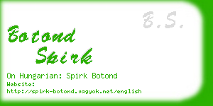 botond spirk business card